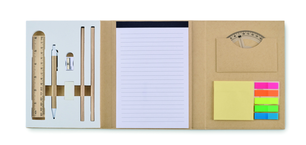 Logo trade promotional products image of: Stationary set with notepad